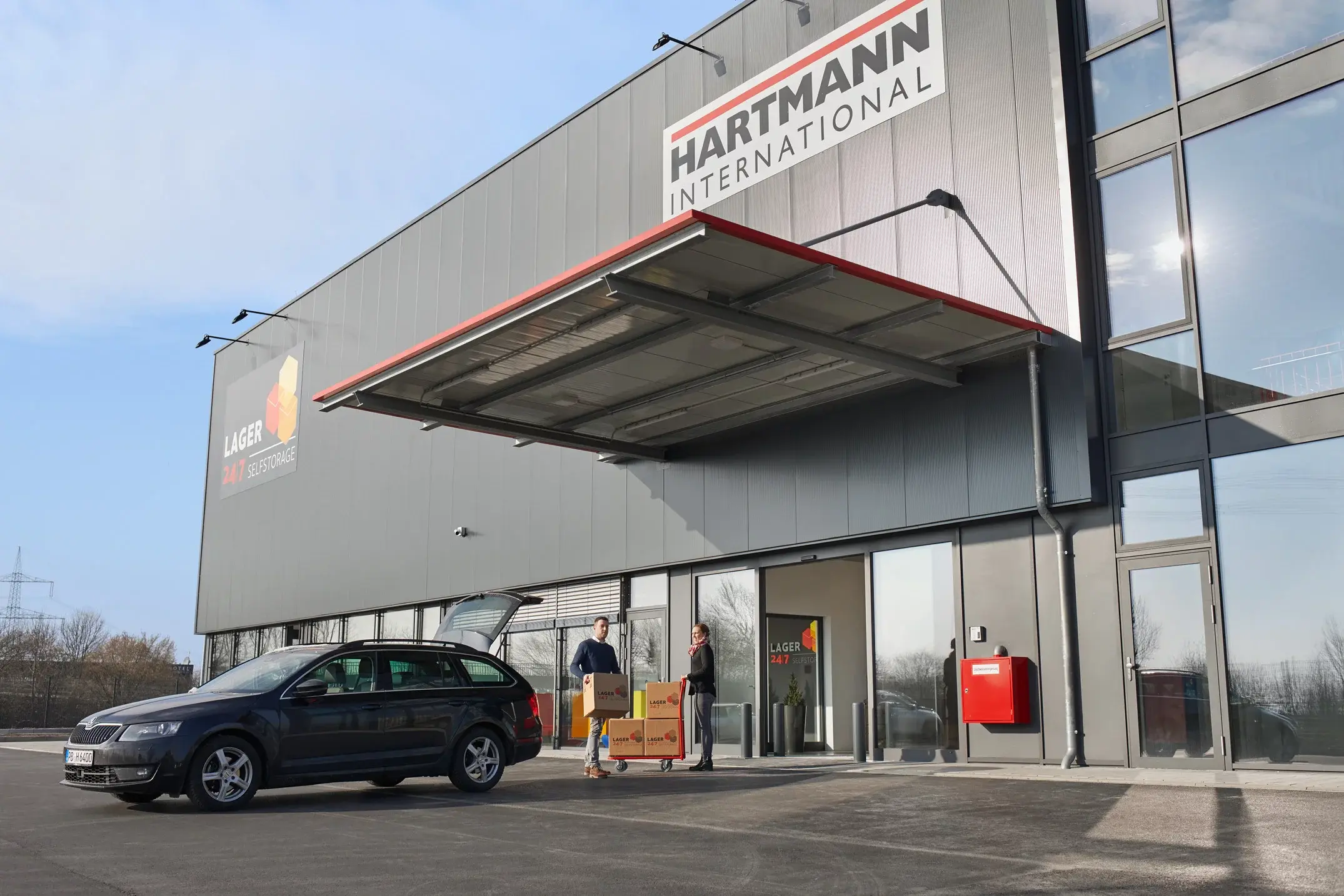 Außenansicht des Lager 24/7 Selfstorage-Standorts Paderborn